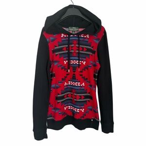 Ralph Lauren L-RL Lauren Active Southwestern Hoodie Sweatshirt Womens Small